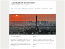 Tablet Screenshot of eurobsdconfoundation.org